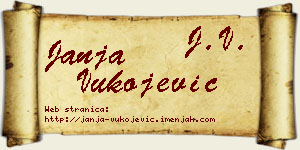 Janja Vukojević vizit kartica